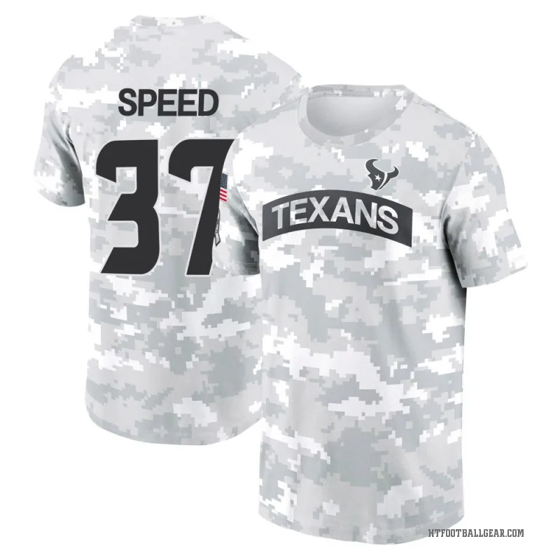 Ameer Speed Men's Camo Houston Texans Arctic 2024 Salute to Service Performance T-Shirt