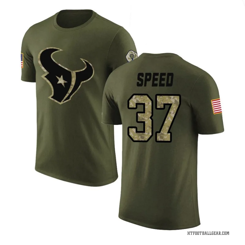 Ameer Speed Youth Olive Houston Texans Salute to Service T-Shirt
