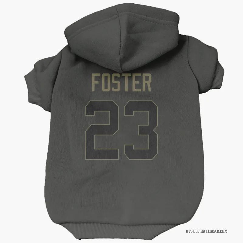 Arian Foster  Black Houston Texans  Service Cat & Dog Pet Hoodie
