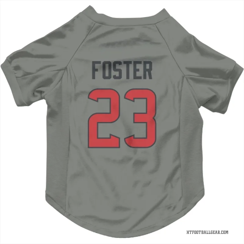Arian Foster  Gray Houston Texans  Cat & Dog Pet Jersey