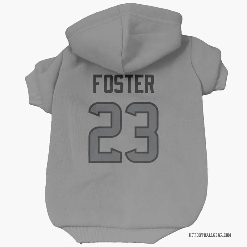 Arian Foster  Houston Texans   Silver Cat & Dog Pet Hoodie