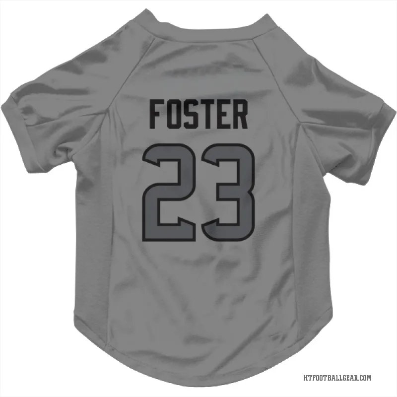Arian Foster  Houston Texans   Silver Cat & Dog Pet Jersey