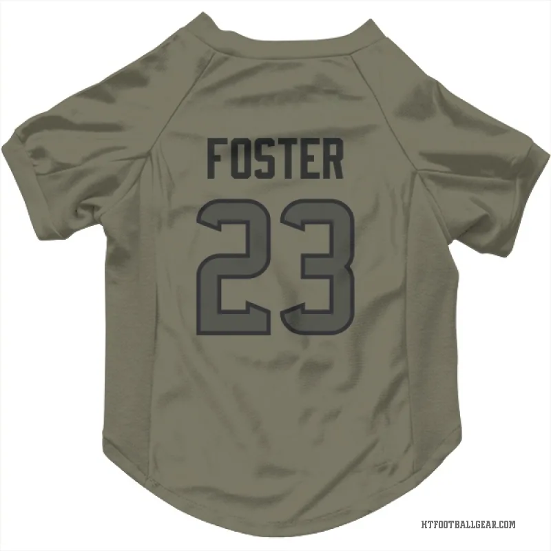 Arian Foster  Olive Houston Texans  Cat & Dog Pet Jersey