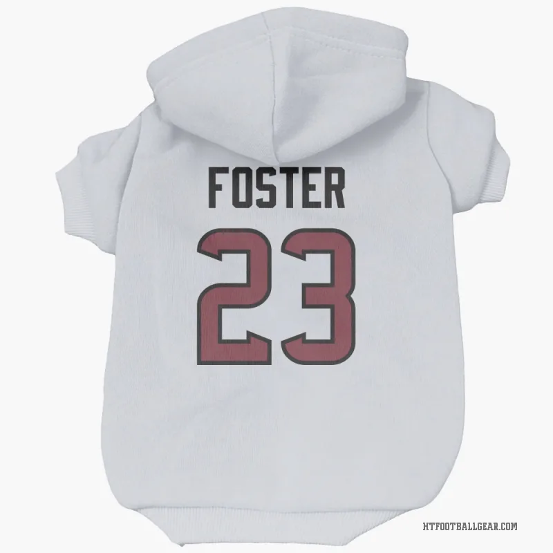 Arian Foster  White Houston Texans  Cat & Dog Pet Hoodie