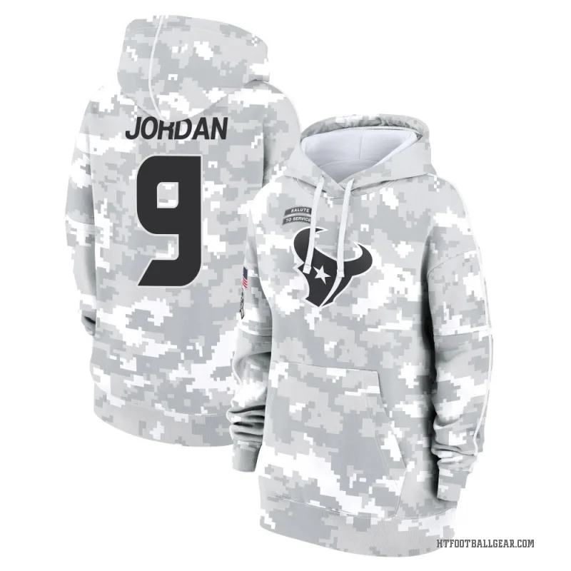 Brevin Jordan Women's Camo Houston Texans Arctic 2024 Salute to Service Club Fleece Pullover Hoodie