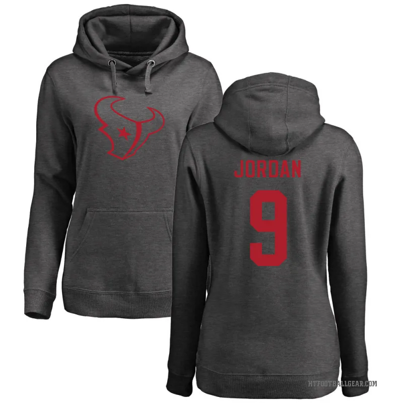 Brevin Jordan Women's Houston Texans Pro Line by Branded Ash One Color Pullover Hoodie