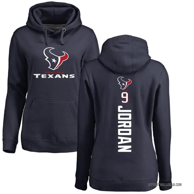 Brevin Jordan Women's Navy Houston Texans Pro Line Backer Pullover Hoodie