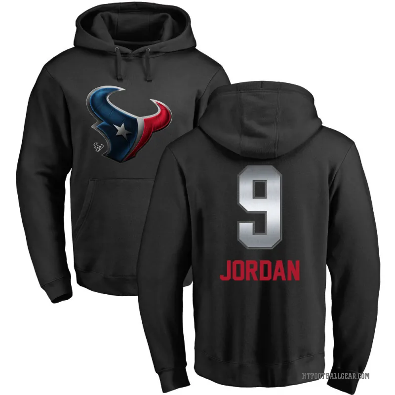 Brevin Jordan Youth Black Houston Texans Midnight Mascot Pullover Hoodie