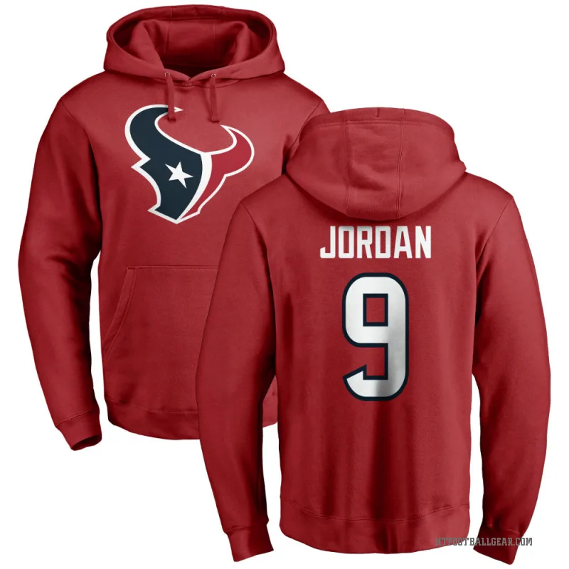 Brevin Jordan Youth Red Houston Texans Pro Line Logo Pullover Hoodie