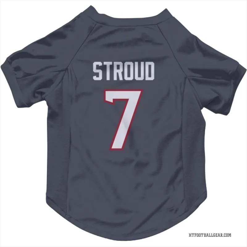 C.J. Stroud  Navy Houston Texans  Cat & Dog Pet Jersey