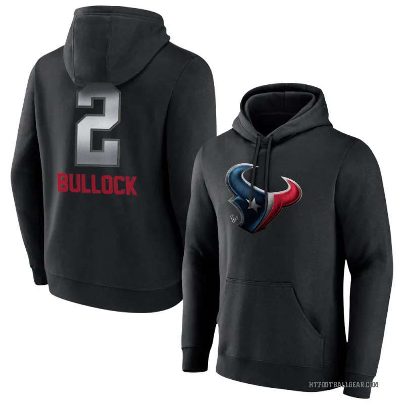 Calen Bullock Men's Black Houston Texans Midnight Mascot Pullover Hoodie