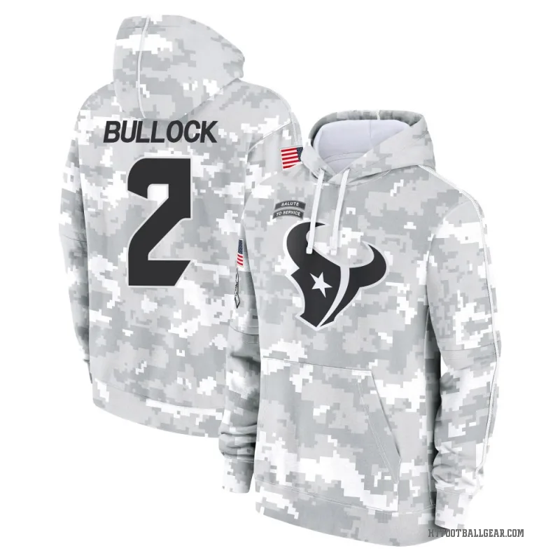 Calen Bullock Men's Camo Houston Texans Arctic 2024 Salute to Service Club Fleece Pullover Hoodie
