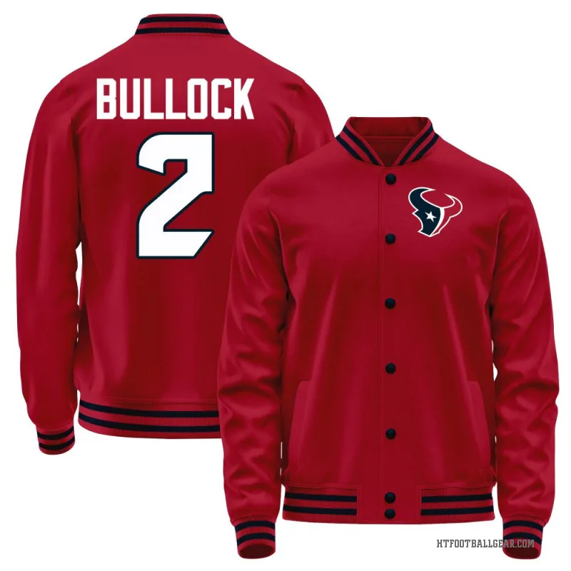 Calen Bullock Men's Red Houston Texans Full-Snap Jacket