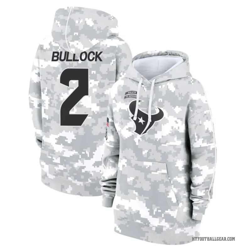 Calen Bullock Women's Camo Houston Texans Arctic 2024 Salute to Service Club Fleece Pullover Hoodie