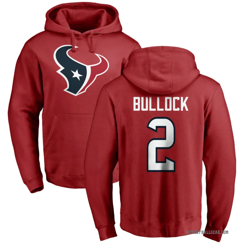 Calen Bullock Youth Red Houston Texans Pro Line Logo Pullover Hoodie