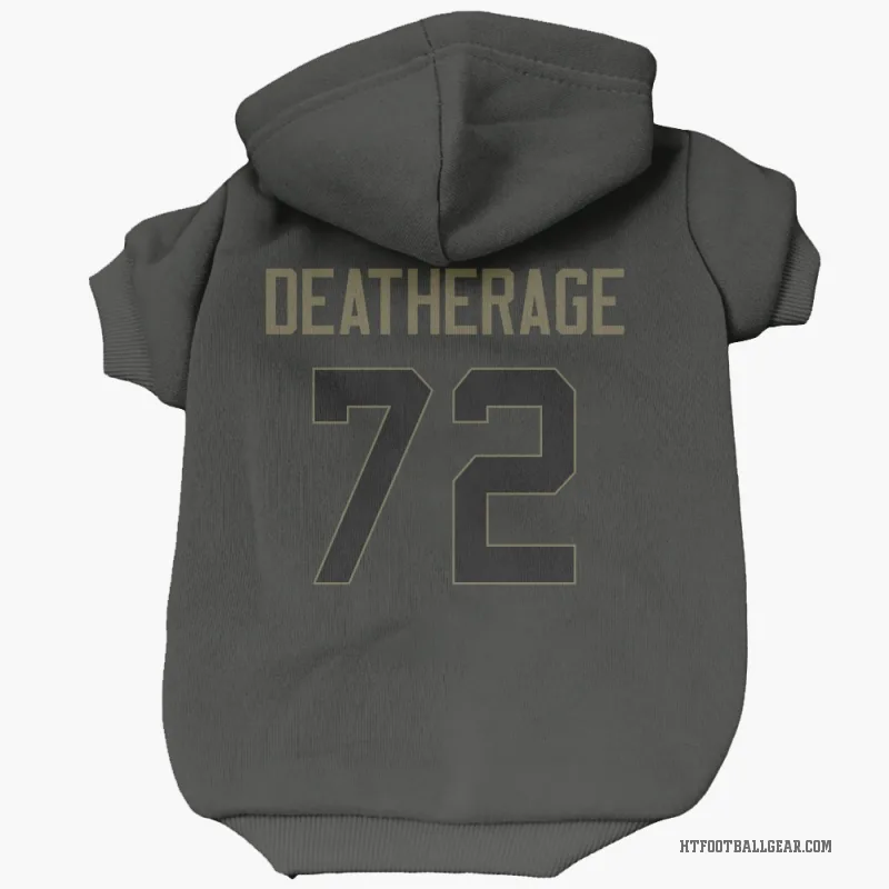 Dylan Deatherage  Black Houston Texans  Service Cat & Dog Pet Hoodie