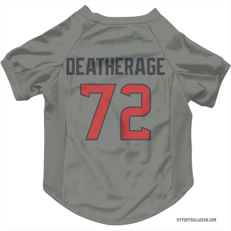 Dylan Deatherage  Gray Houston Texans  Cat & Dog Pet Jersey