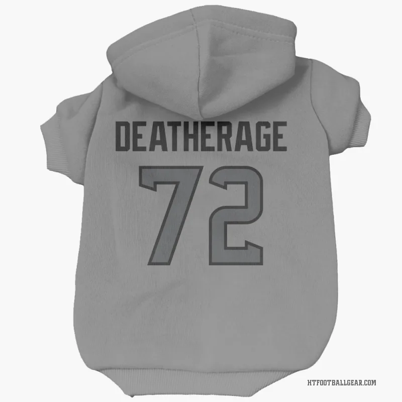 Dylan Deatherage  Houston Texans   Silver Cat & Dog Pet Hoodie
