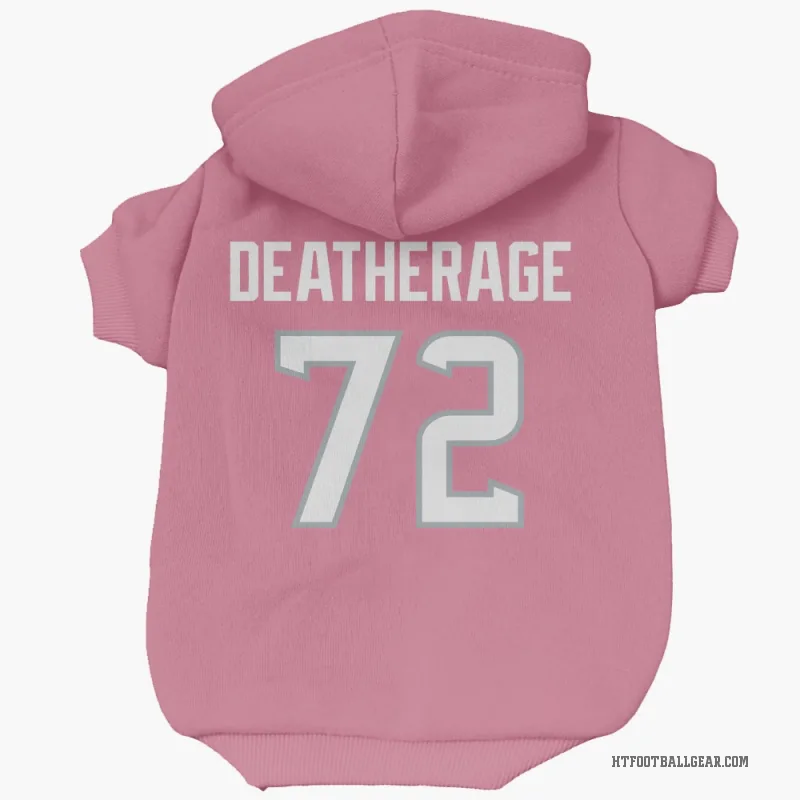 Dylan Deatherage  Pink Houston Texans  Cat & Dog Pet Hoodie