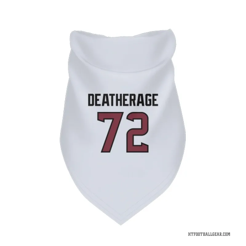 Dylan Deatherage  White Houston Texans  Cat & Dog Pet Bandana