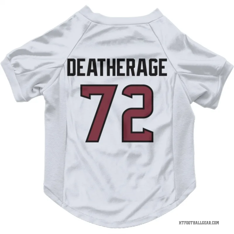 Dylan Deatherage  White Houston Texans  Cat & Dog Pet Jersey