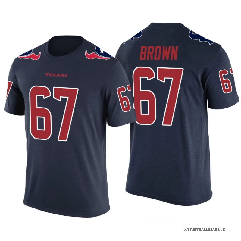 Evan Brown Youth Brown Houston Texans Navy Color Rush T-Shirt