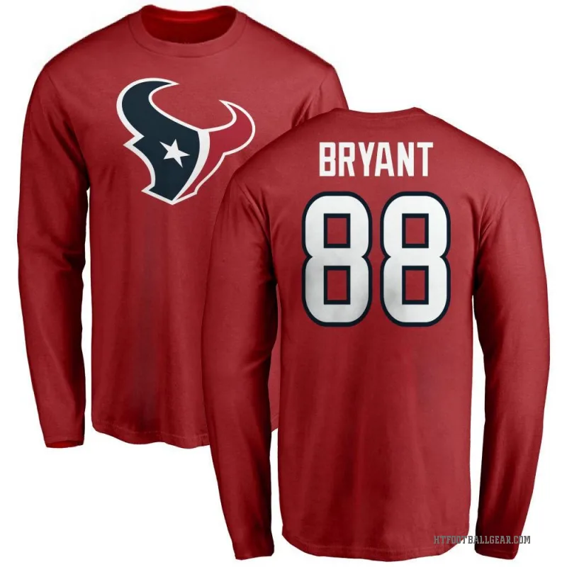 Harrison Bryant Men's Red Houston Texans Logo Long Sleeve T-Shirt -