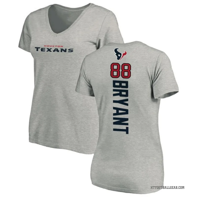 Harrison Bryant Women's Ash Houston Texans Backer V-Neck T-Shirt -