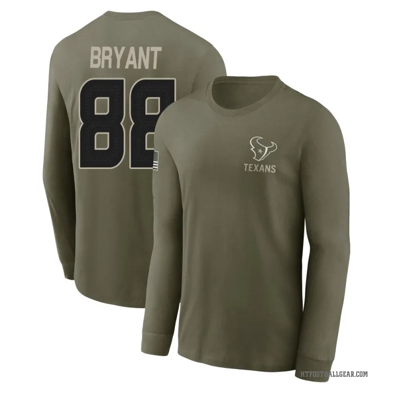 Harrison Bryant Youth Olive Houston Texans 2025 Salute to Service Sideline Long Sleeve T-Shirt