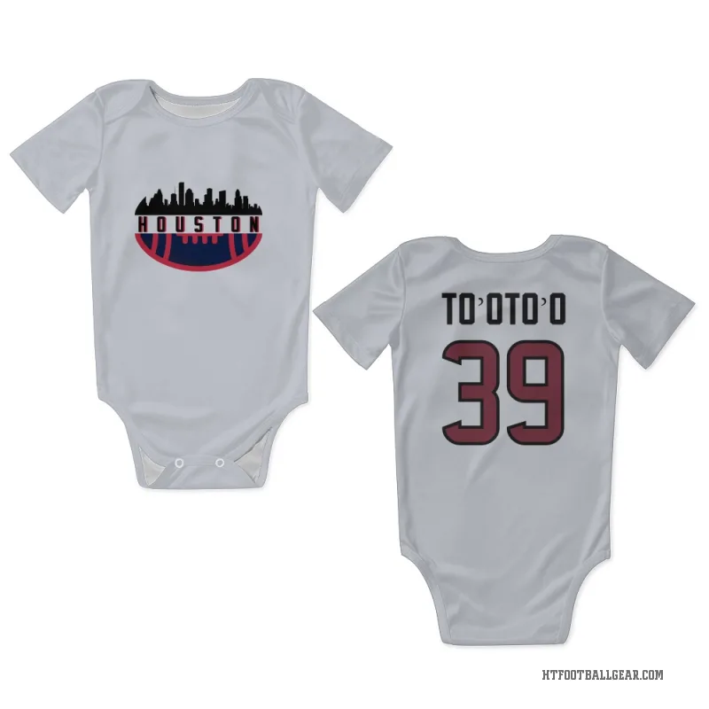 Henry To'oTo'o  White Houston Texans  Newborn & Infant Bodysuit