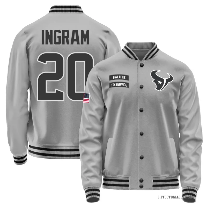 Ja'Marcus Ingram Youth Gray Houston Texans Salute to Service Performance Jacket