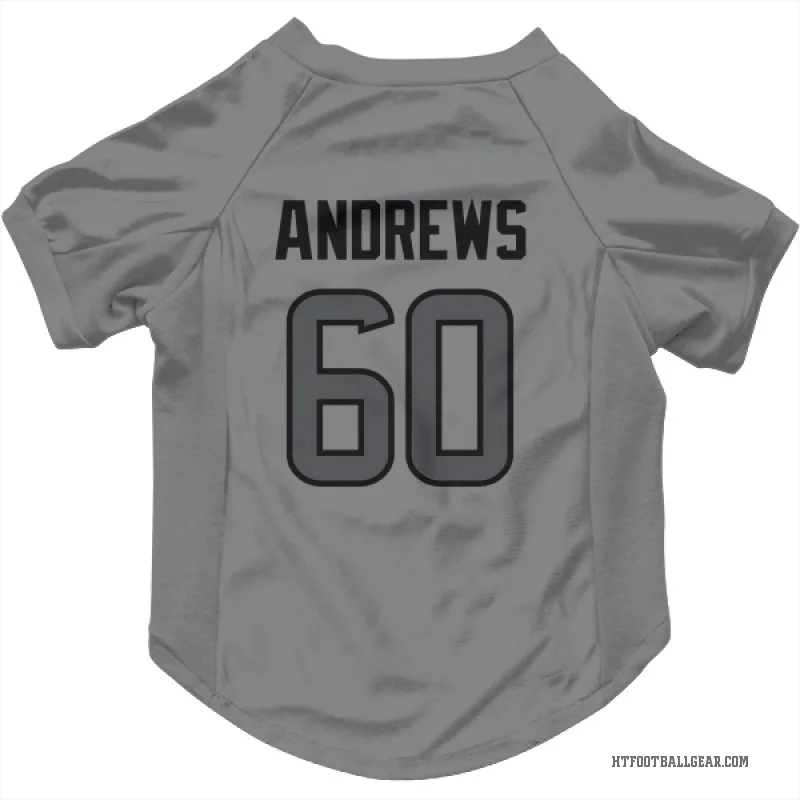 Jake Andrews  Houston Texans   Silver Cat & Dog Pet Jersey