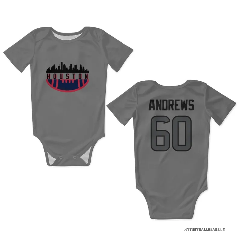 Jake Andrews  Houston Texans   Silver Newborn & Infant Bodysuit