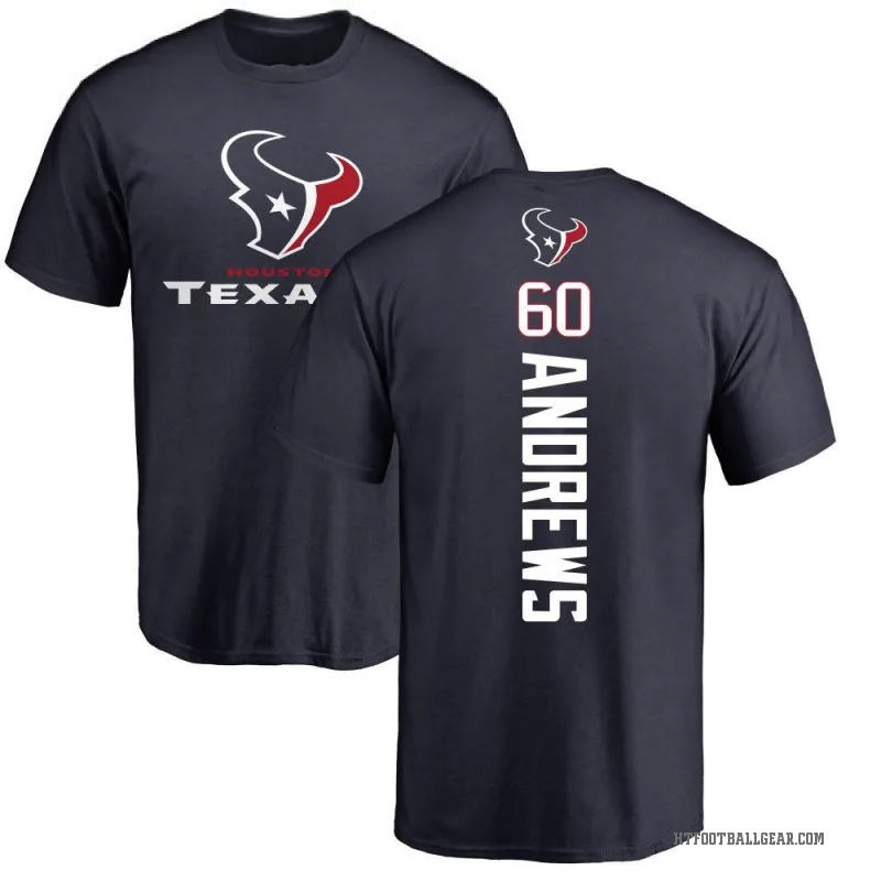 Jake Andrews Men's Navy Houston Texans Backer T-Shirt -