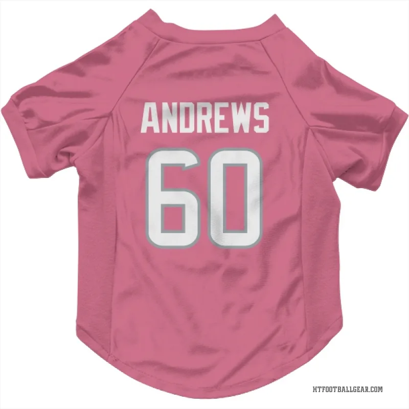 Jake Andrews  Pink Houston Texans  Cat & Dog Pet Jersey