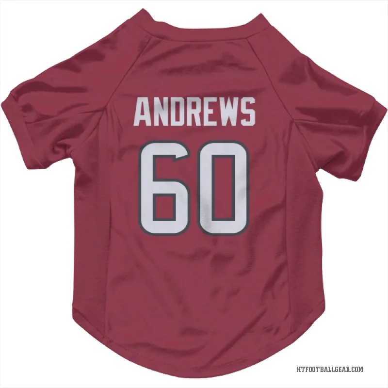 Jake Andrews  Red Houston Texans  Cat & Dog Pet Jersey