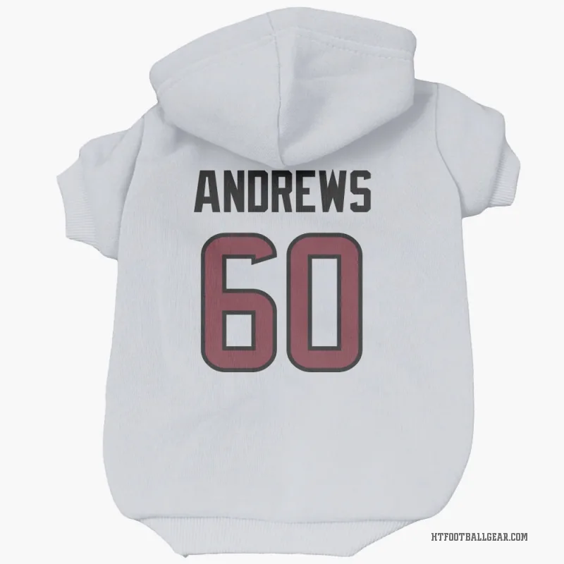 Jake Andrews  White Houston Texans  Cat & Dog Pet Hoodie