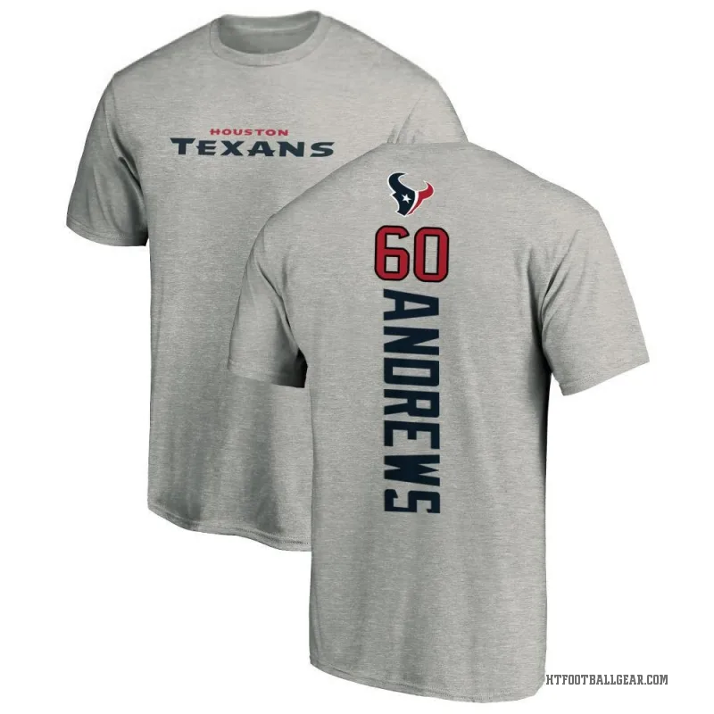 Jake Andrews Youth Ash Houston Texans Backer T-Shirt -