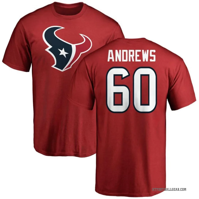 Jake Andrews Youth Red Houston Texans Logo T-Shirt -