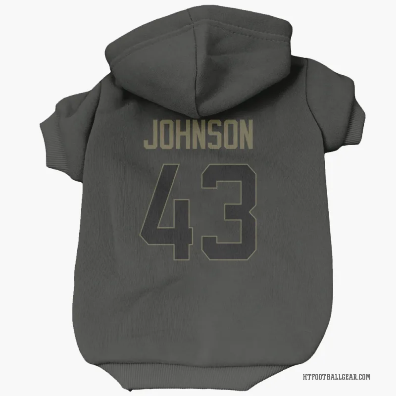 Jakob Johnson  Black Houston Texans  Service Cat & Dog Pet Hoodie