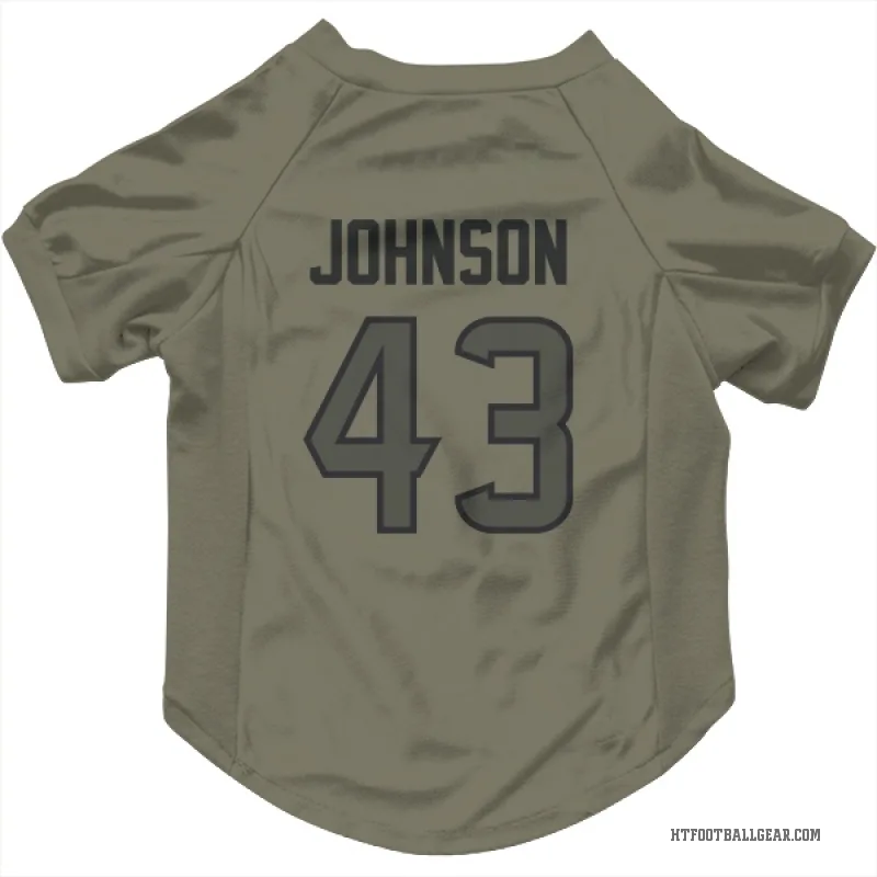 Jakob Johnson  Olive Houston Texans  Cat & Dog Pet Jersey