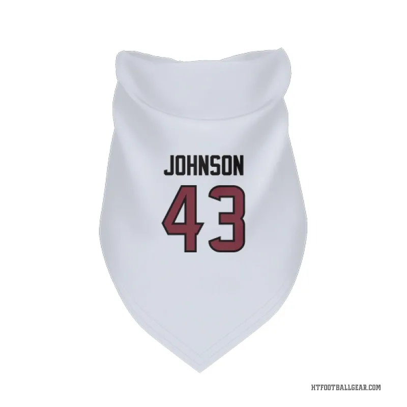 Jakob Johnson  White Houston Texans  Cat & Dog Pet Bandana