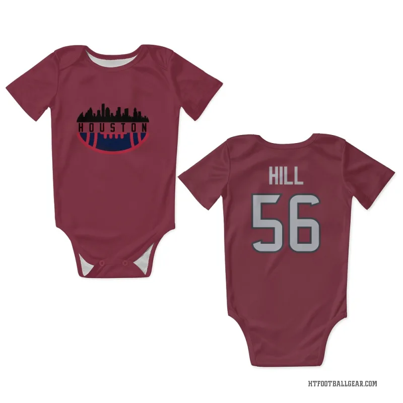 Jamal Hill  Red Houston Texans  Newborn & Infant Bodysuit