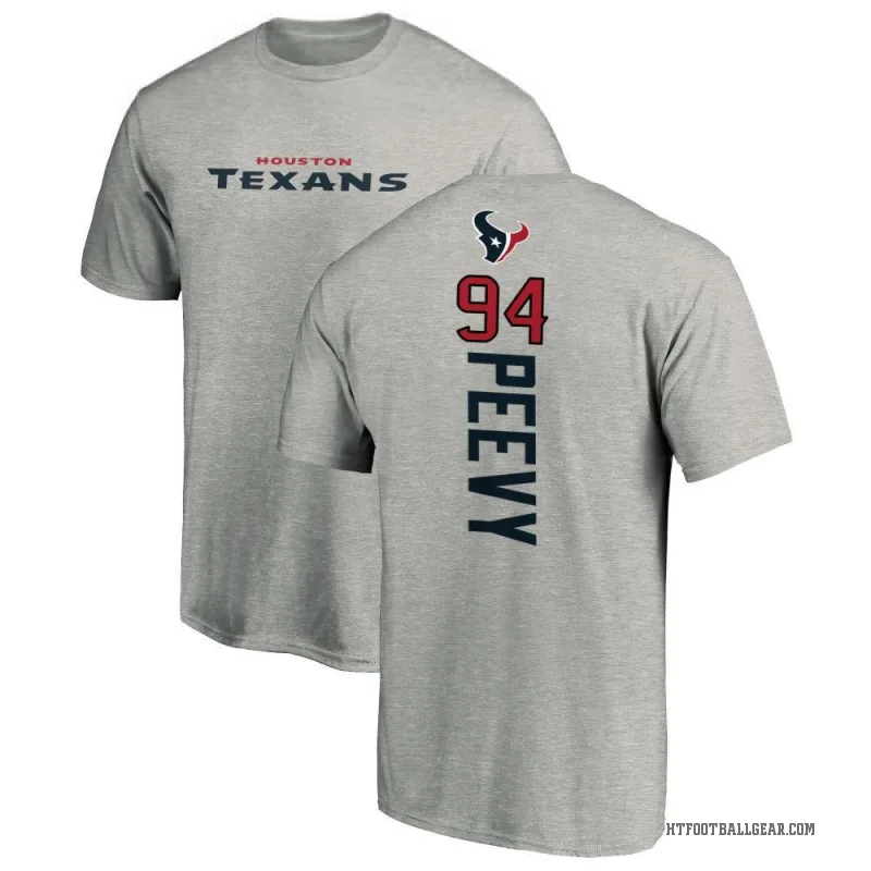 Jayden Peevy Youth Ash Houston Texans Backer T-Shirt -