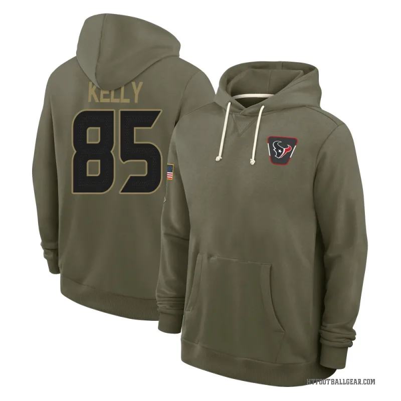 Josh Kelly Men's Olive Houston Texans 2025 Salute to Service Hoodie