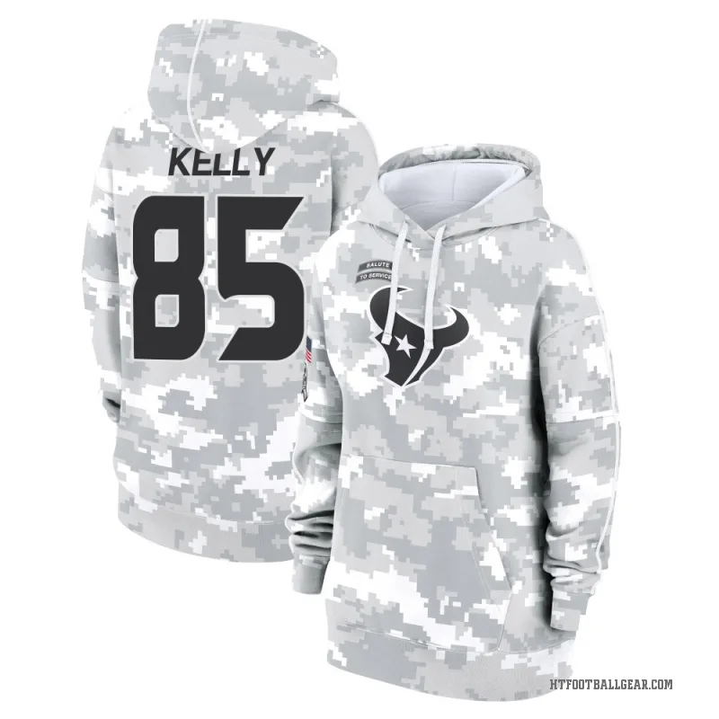 Josh Kelly Women's Camo Houston Texans Arctic 2024 Salute to Service Club Fleece Pullover Hoodie