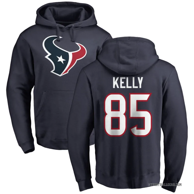 Josh Kelly Youth Navy Houston Texans Pro Line Logo Pullover Hoodie