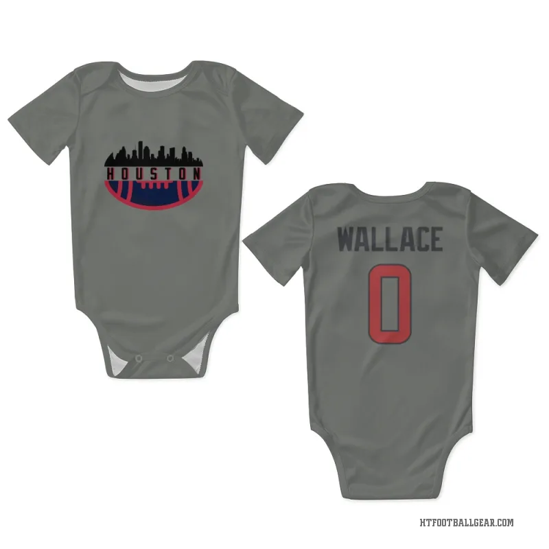 K'Von Wallace  Gray Houston Texans  Newborn & Infant Bodysuit