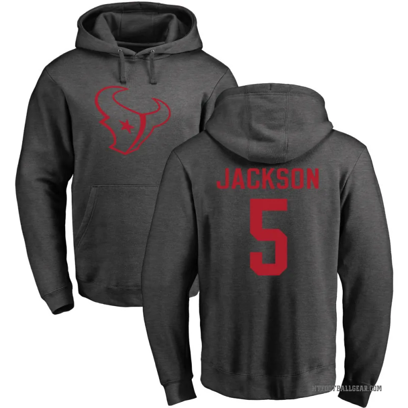 Kearis Jackson Youth Houston Texans Pro Line by Branded Ash One Color Pullover Hoodie