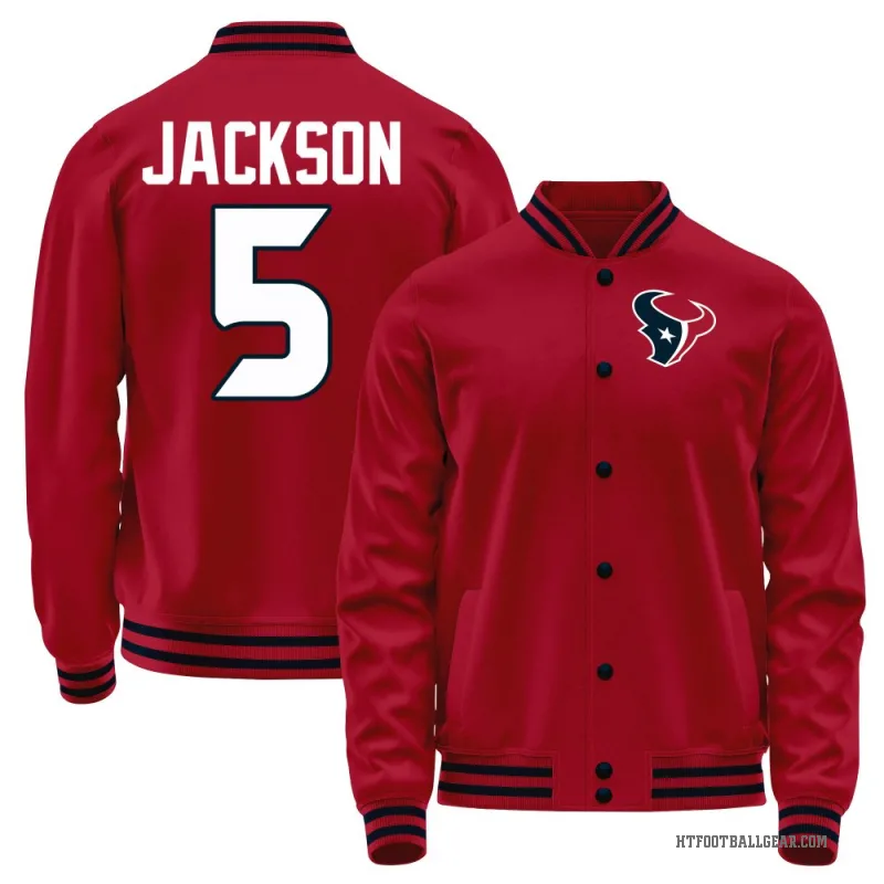 Kearis Jackson Youth Red Houston Texans Full-Snap Jacket